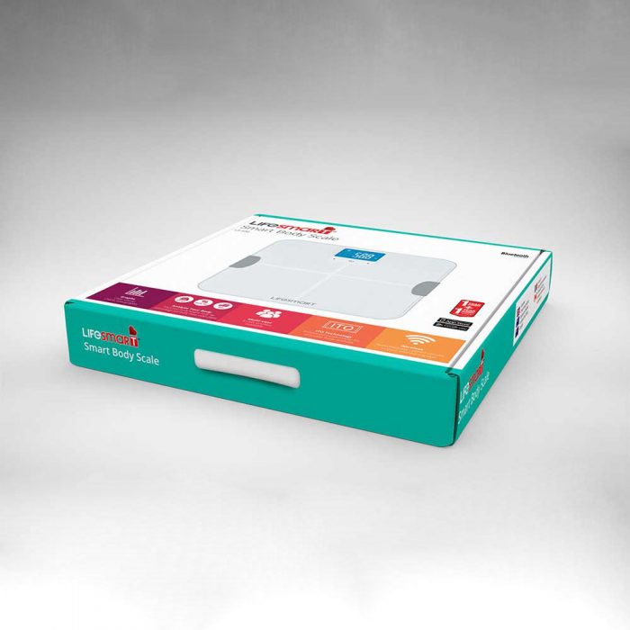 freelance graphic & web design brisbane daisy hill & Gold Coast | Lifesmart Body Scale carton box packaging