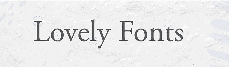 serif - branding design - font choices